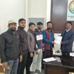 छात्रहित की मांगों को लेकर युवा कांग्रेस का प्रतिनिधिमंडल कुलपति से मिला